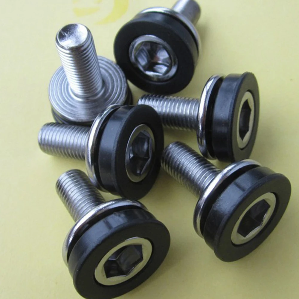 Square Hole Fixing Bolt MTB Chainwheel Screws M8 Bottom Bracket Screw Bicycle Axle Bolts Crank Bolts Axle Allen Key