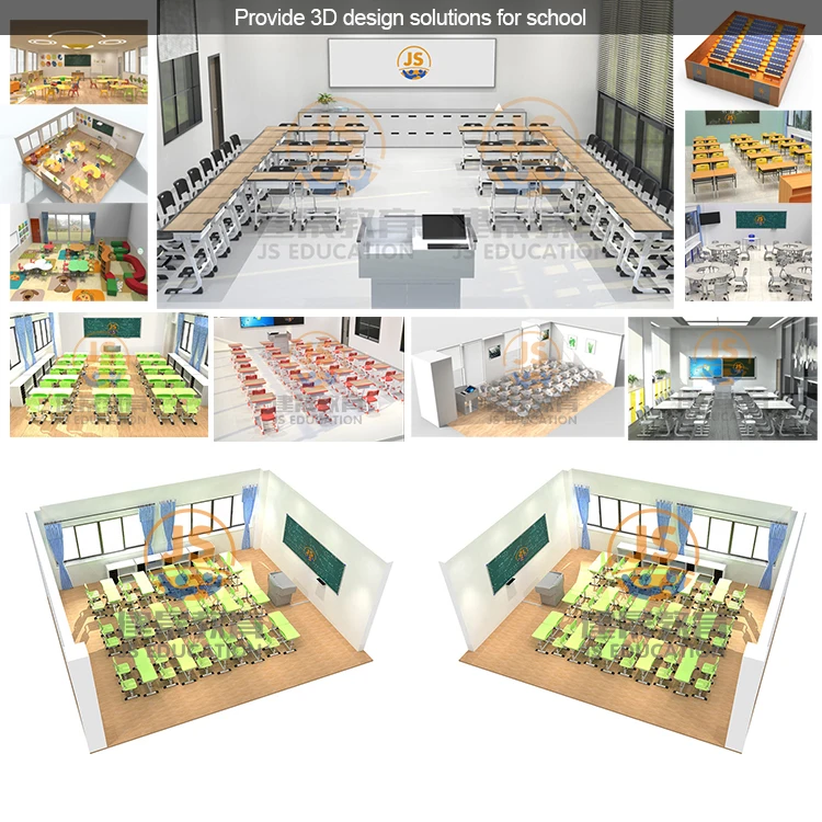 E0 MDF Top metal school furniture single classical school desk