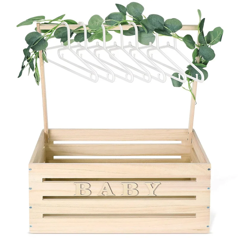 Baby Natural Wood Color Customized Box Paulownia Wood Material Logo Wooden Storage Box For Home Decoration