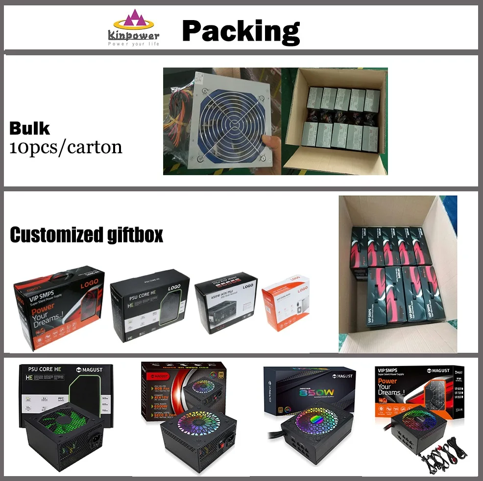 Oem Atx 24pin Power Supply 80Plus 500w Psu For Desktop Pc Case