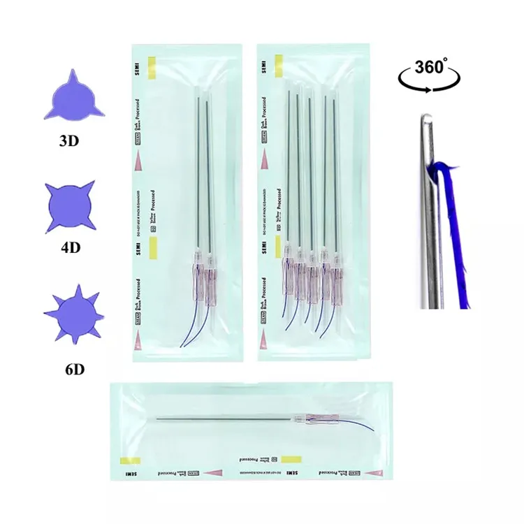 Cog Pdo Thread Cog 3d 4d 18g 19g 21g 23g 60mm 90mm Lift Blunt W Canula korea Pdo Thread For Face Lift