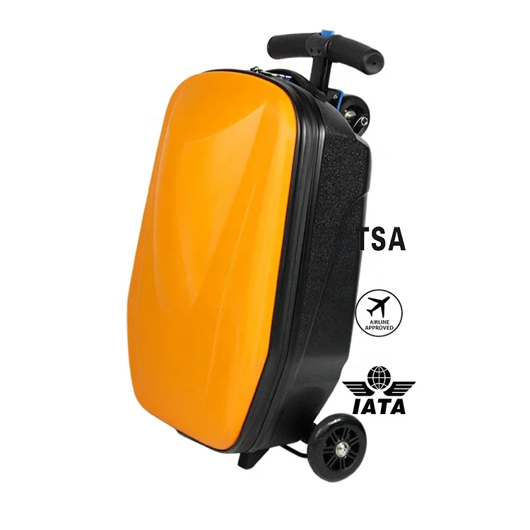 Wholesale Popular Custom Design 20 inch Adult Carry on Suitcase Foldable Trolley Cas Bags Men Scooter Luggage