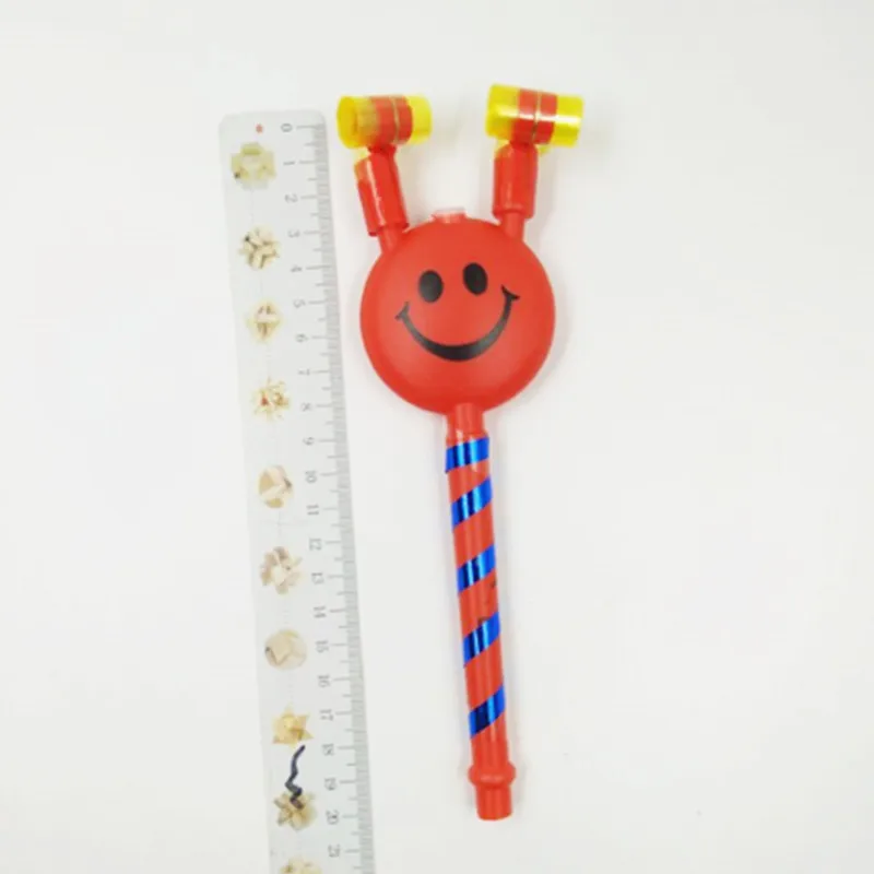 Medium Smiley Blowing Dragon Horn Whistle Blowing Big Toy Clown Party Blowing Roll Toy