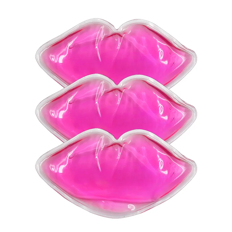 Custom Small Cool Lips Gel Pad Hot Cold For Lip Surgery Swelling Coolers Lip Ice Gel Pack