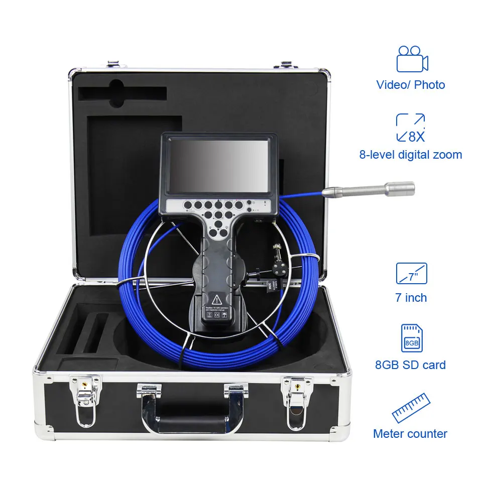 24 inch industry horizontal pipe endoscope machine vision usb 5.5mm flexible inspection camera for smartphone