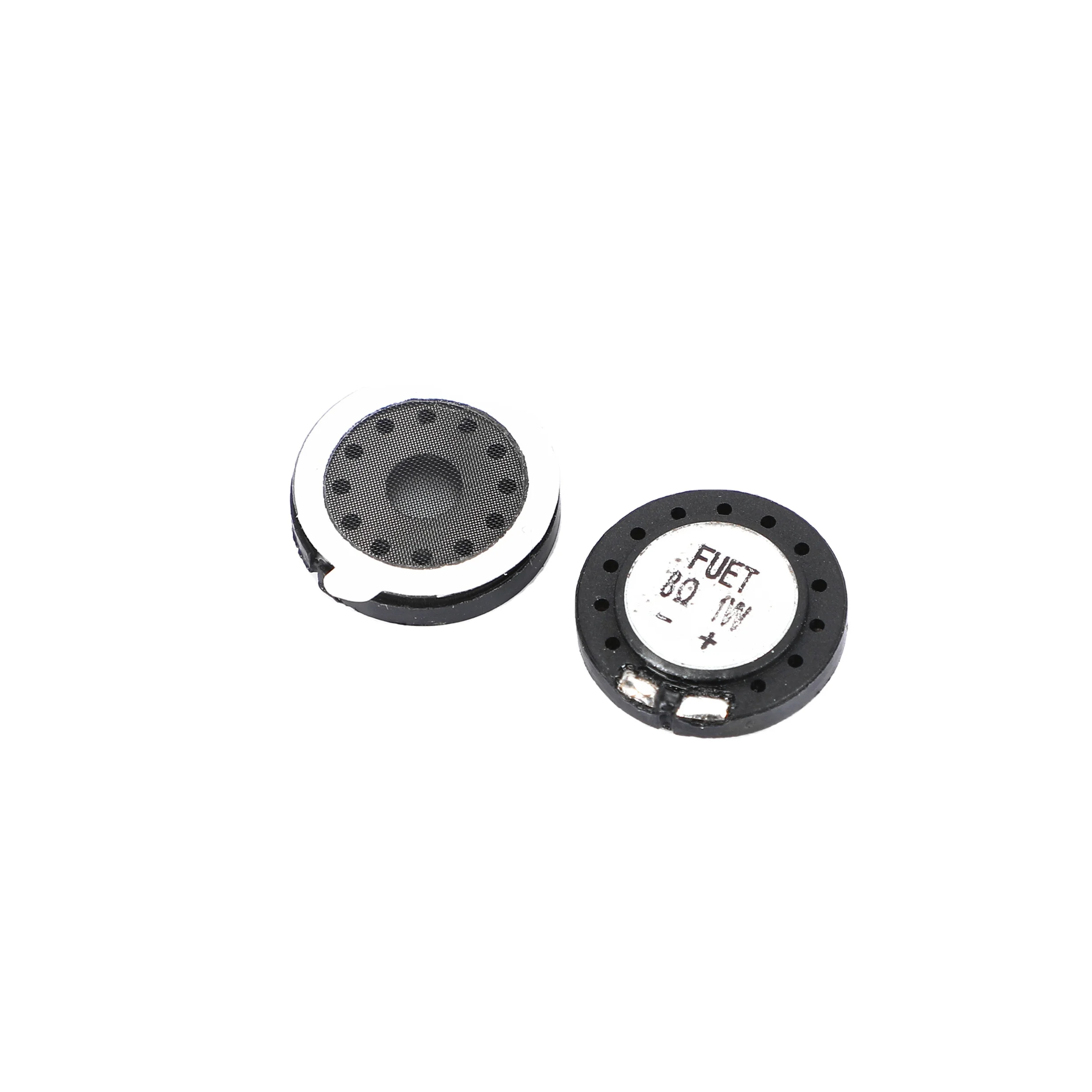 8 Ohm 1W 16mm Round Frame Height 4.0mm Mylar Micro Speaker Small Loudspeaker for Alarm Clock and Small Household Appliances