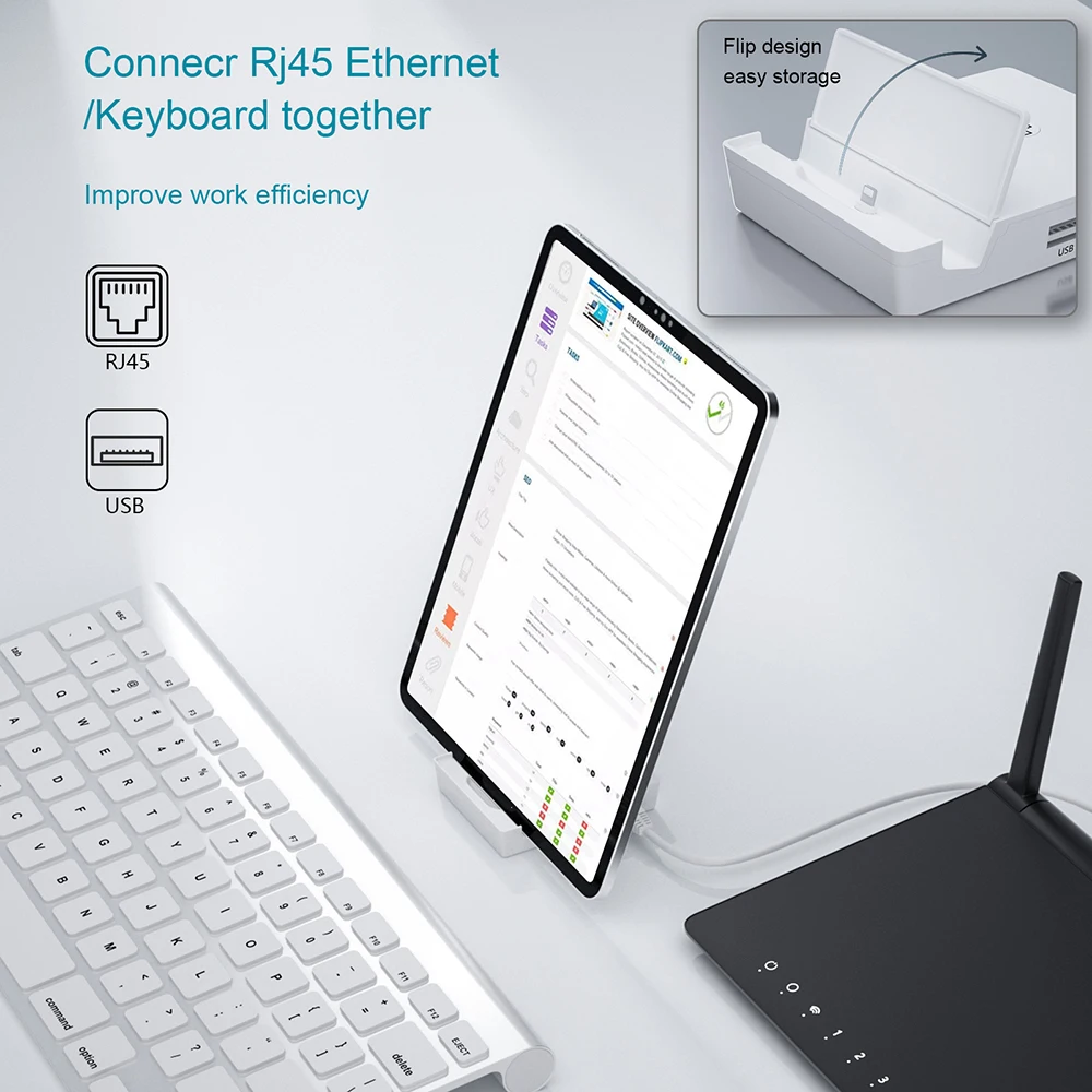 Подсветка для OTG кардридера док-станции адаптер USB Rj45 Ethernet разъем HDMI-совместимый 4K Цифровой AV