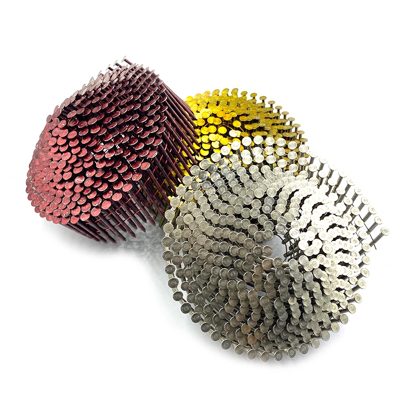China manufacturer Coil Nails high quality 304 stainless galvanized paint coated wooden pallets