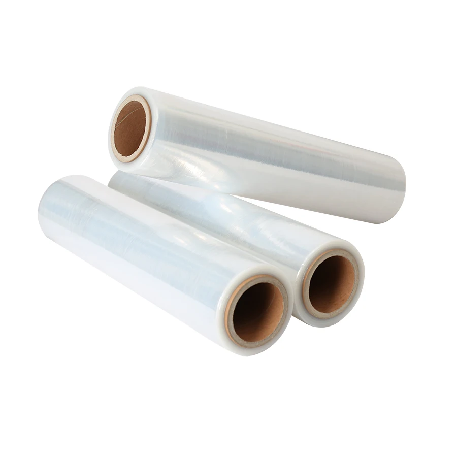 Store Transparent PE Mini Wrap Pallet Stretch Film Plastic Industrial Shrink Film with Dispense for Food and Chocolate