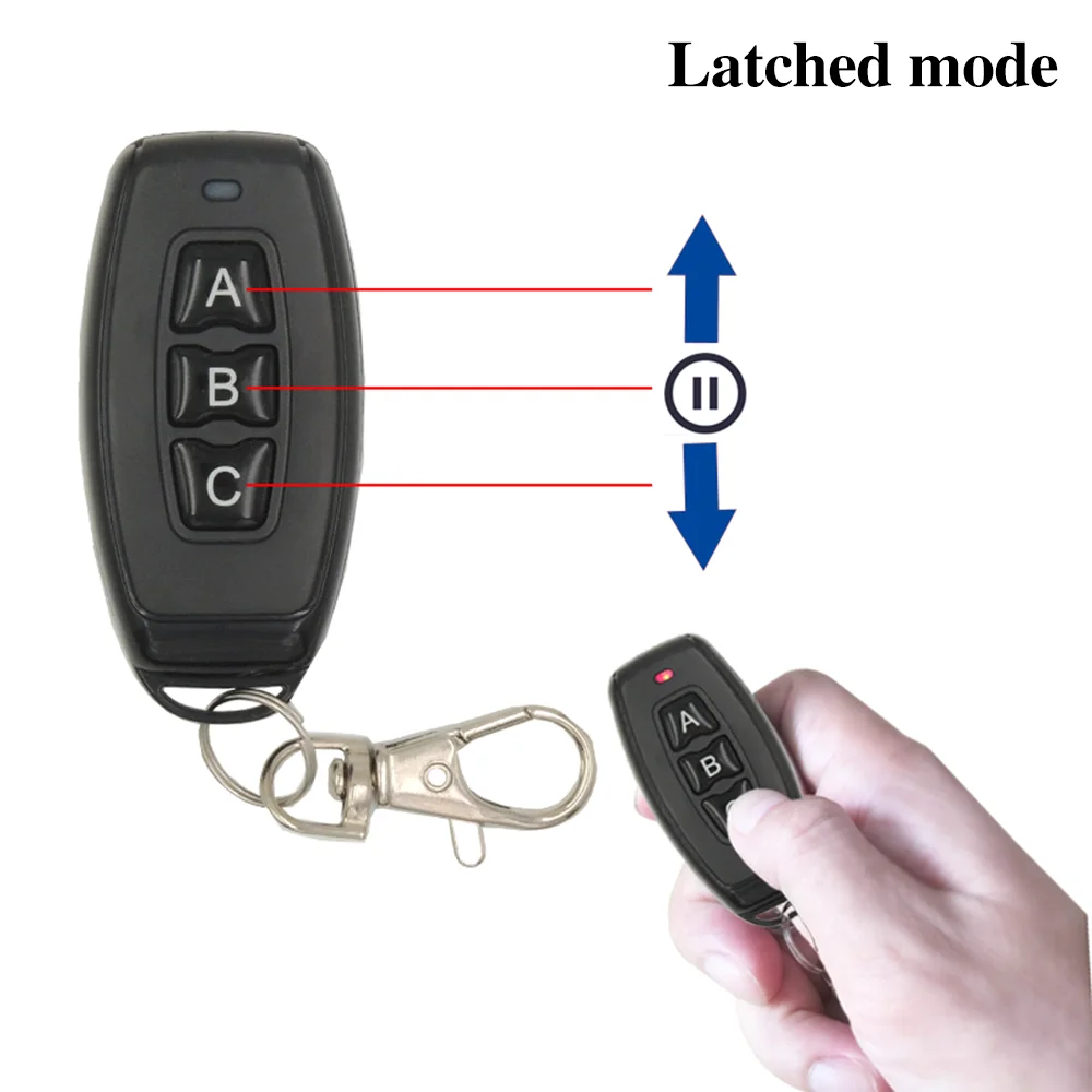 433 Mhz Wireless Remote Control AC220V 2CH Universal Rf Relay Receiver and Transmitter For Garage door and Gate Motor Control