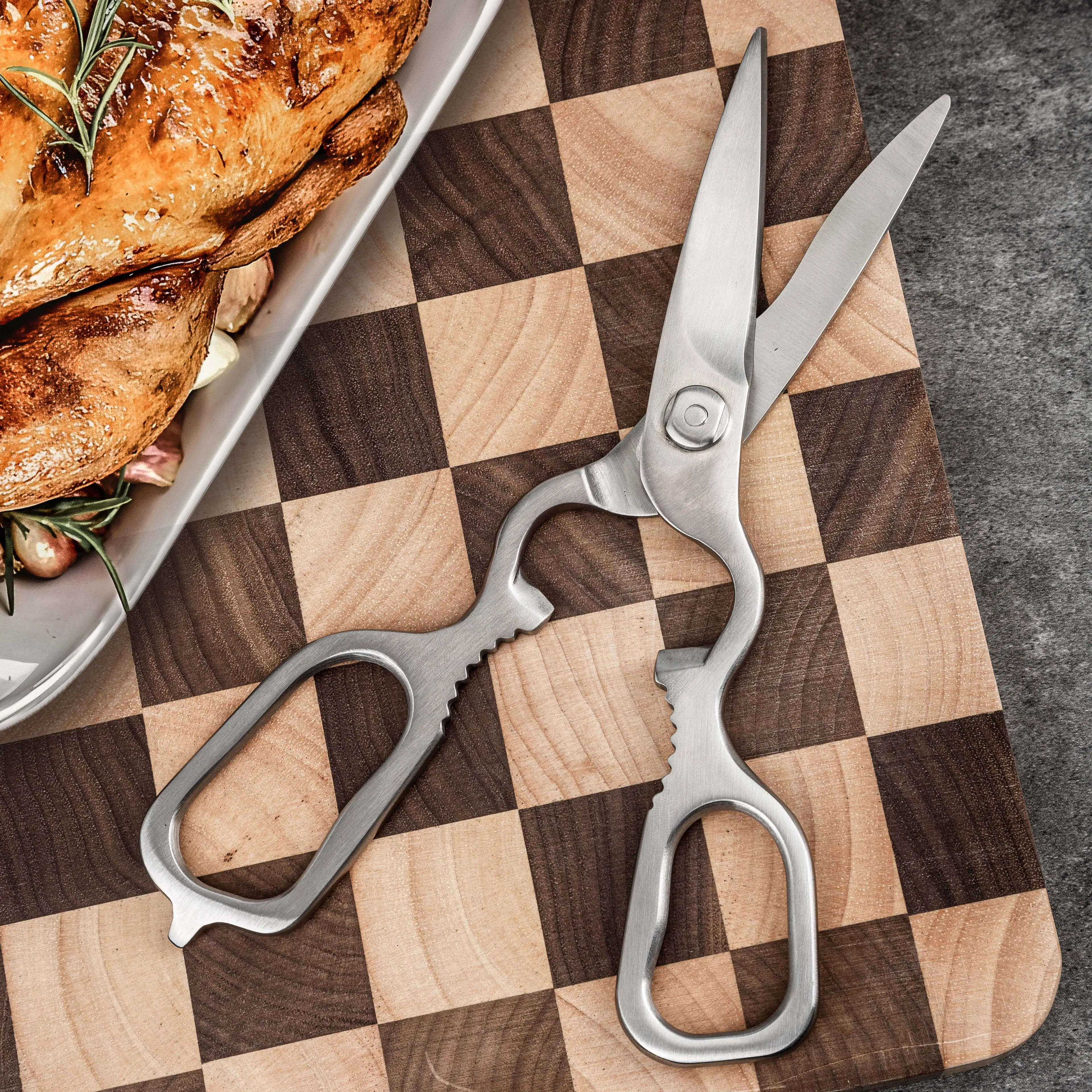 Custom Meat Bone Scissors Premium Blade Kitchen Heavy Duty Scissor Poultry Shears Cooking Scissor