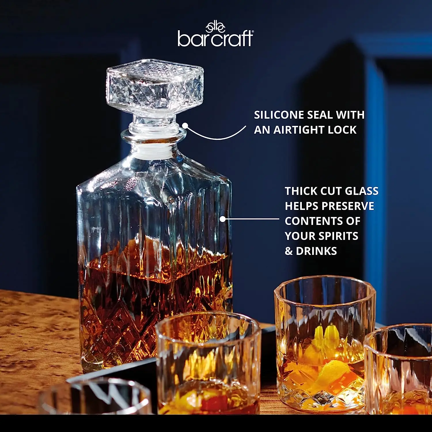 Factory Sell Best Price Wholesale Fashioned High Quality Crystal  Glass Whiskey Decanter And 4 Whiskey Glasses Set