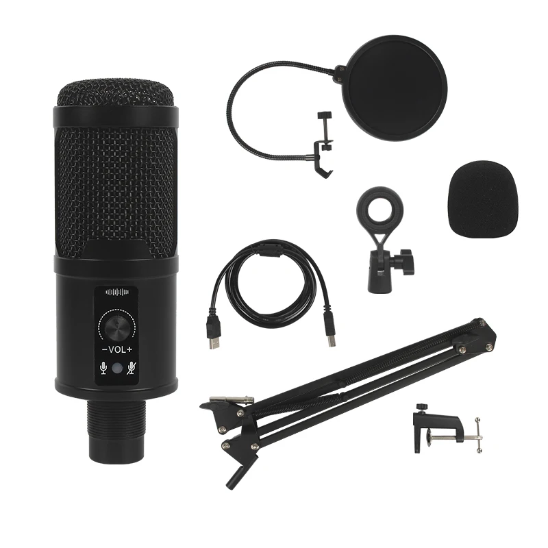 
Microphone Professional Manufacturer Gaming USB Mic Recording Studio Condenser Microphone 