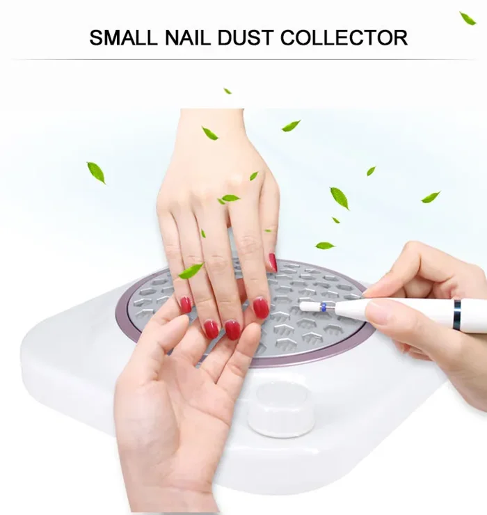 High Power Removable Filter Finger Vacuum Cleaner Tools  Adjustable Speed Nail Dust Collector