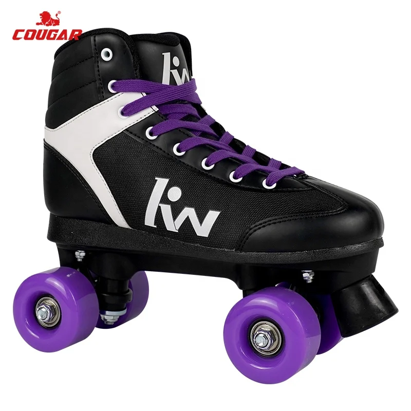 High Quality Comfortable Soft Boot 4 Wheels Roller Skates Figure Quad Skating Shoes