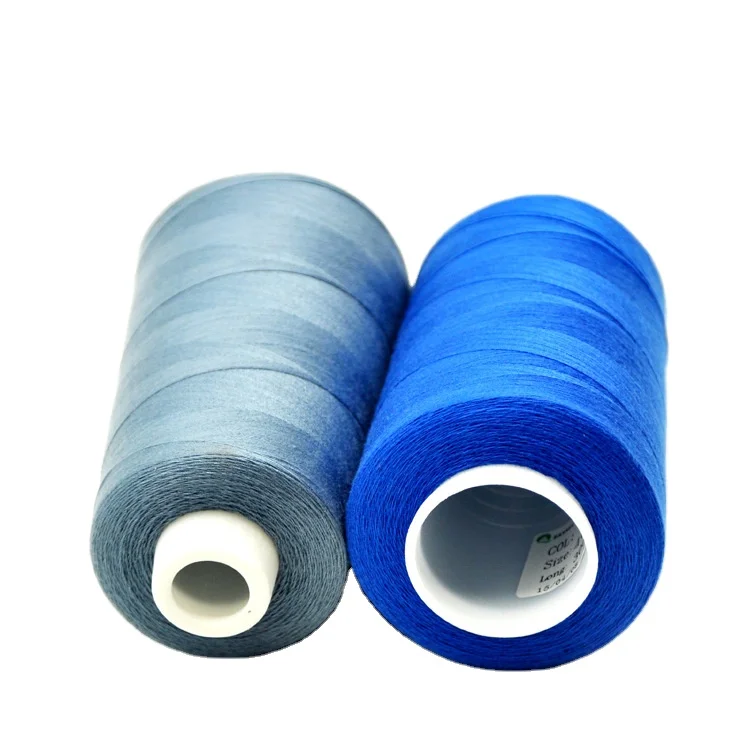 40/2 6000 yards/cone sewing threads wholesale multi-type polyethylene sewing thread cotton thread high strength