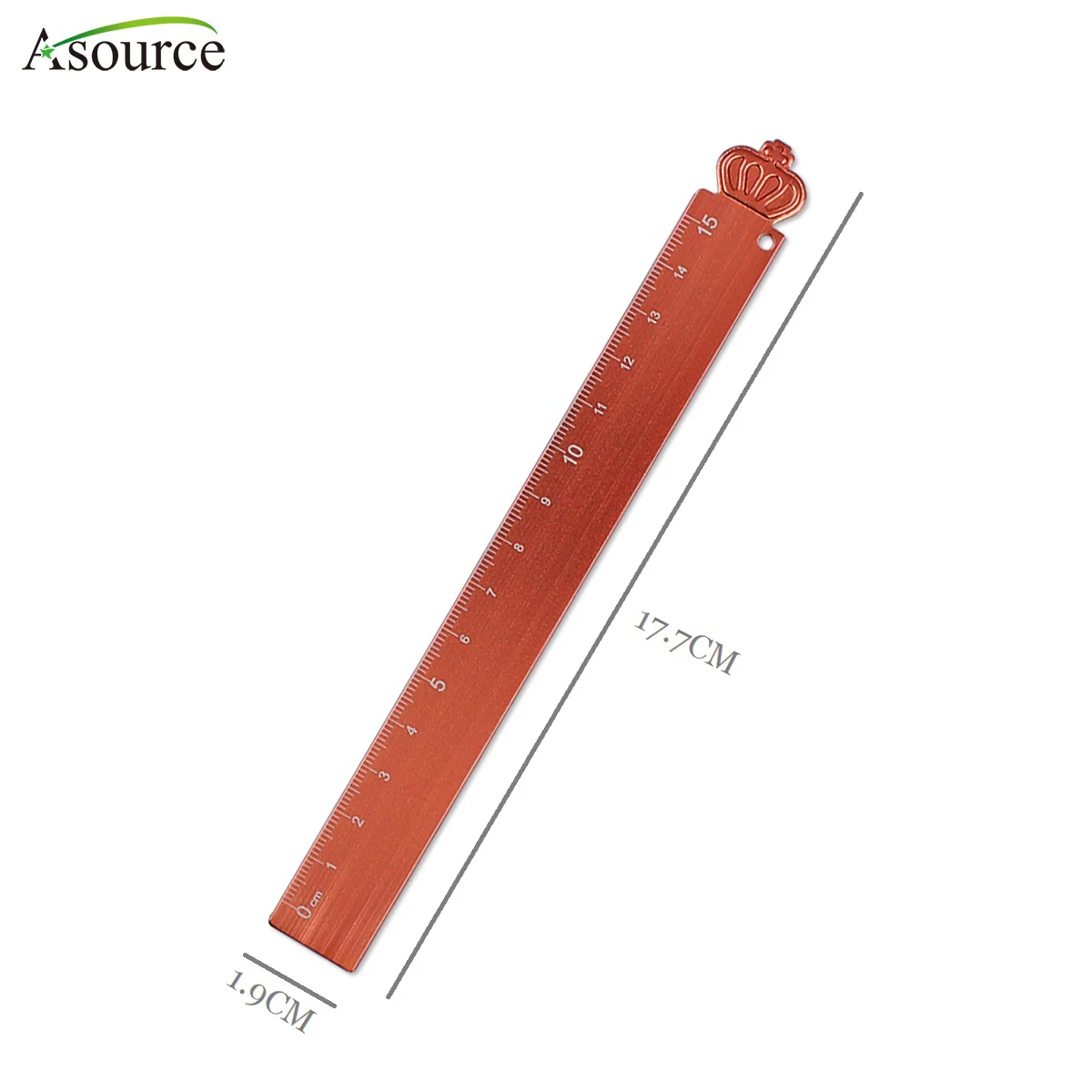 Fashion Crown Metal Ruler 15CM Aluminum Ruler