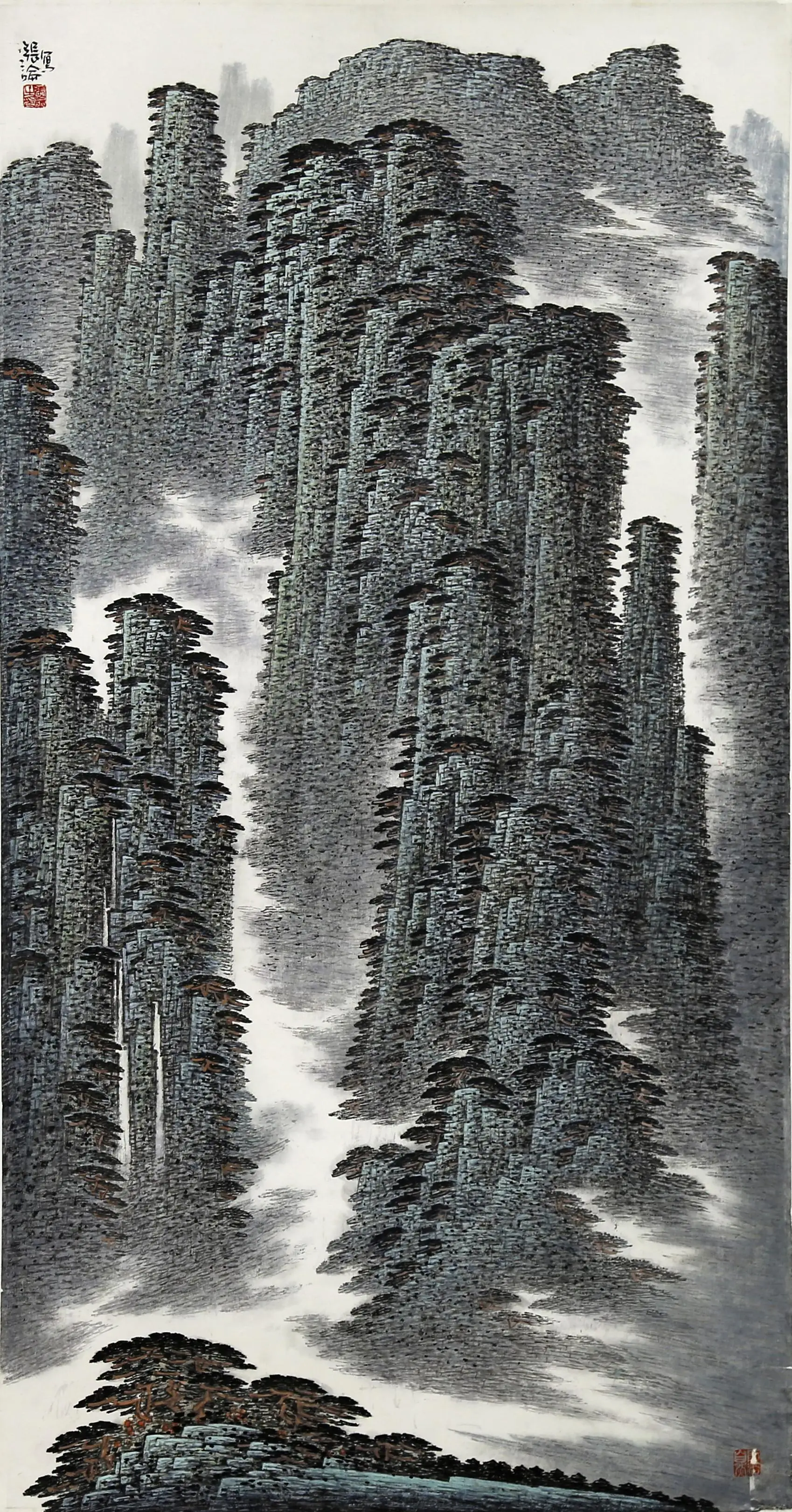 Mural Painting Paint Villa Oil Diy Waterfall Decorative Landscape Painting