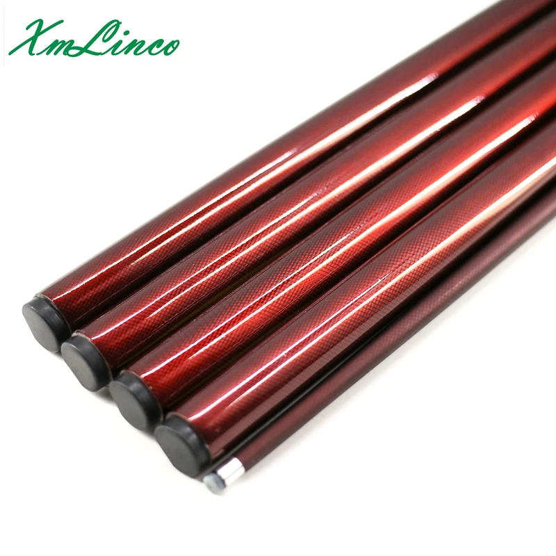 Xmlinco hotselling red color 9mm cue tip carbon fiberglass snooker pool cue