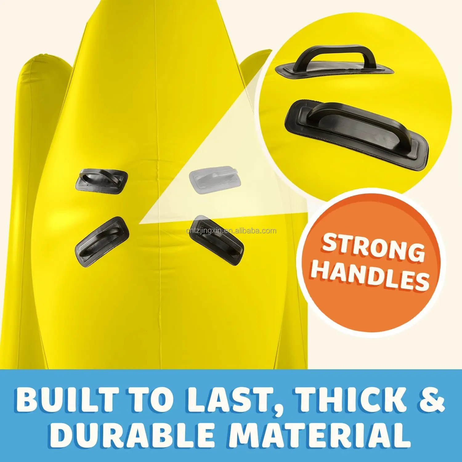 Factory Custom PVC Inflatable Banana Pool Pontoon Adult Kids Large Pool Toys Water Park Summer Party Outdoor Sports