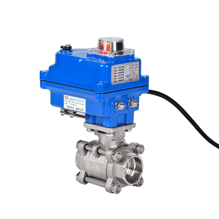 220vAC 24V 110V из нержавеющей стали 3 шт поток управления поворотным модуляции резьбовой шаровой клапан электрический привод клапана