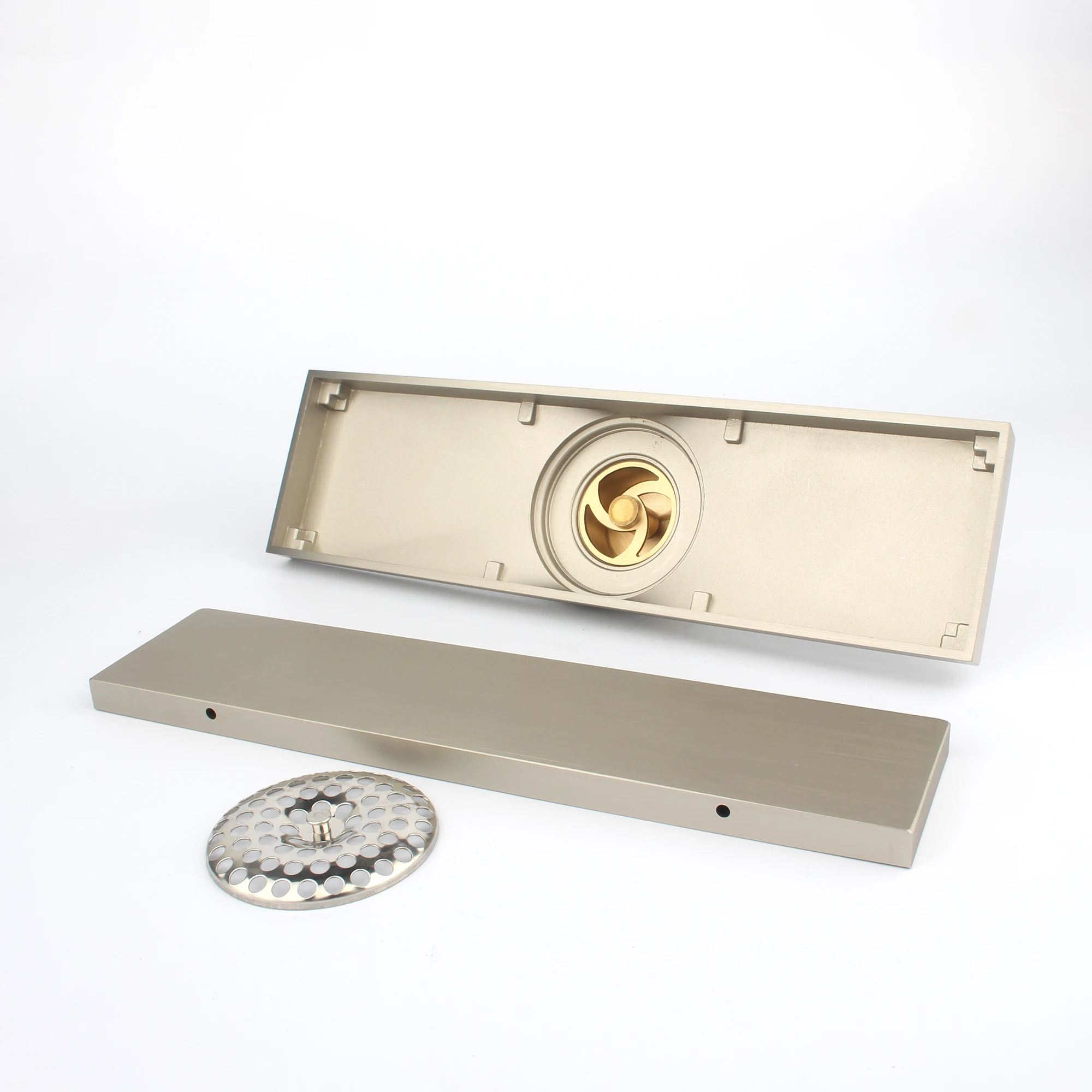 New Product Launch Gold Black Brass Floor Drain Strainer Basin Waste for Kitchen Home Hotel Bathroom Use