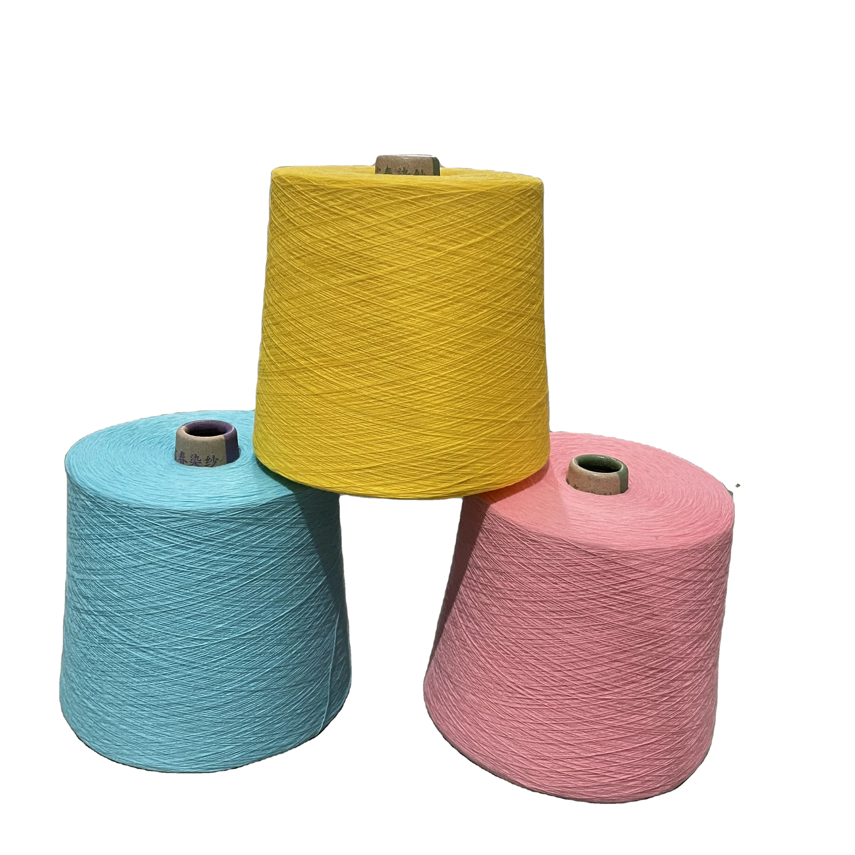 100% Cotton Color Combed Cotton yarn 32S Weaving Ring Spun Knitting Yarn cotton
