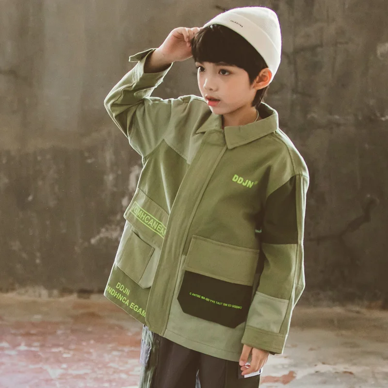 
DRDDJN1908B1235 2019 New Fashion Kids Safari Jackets Autumn Boys Jackets New Design Wholesale Children Jackets 
