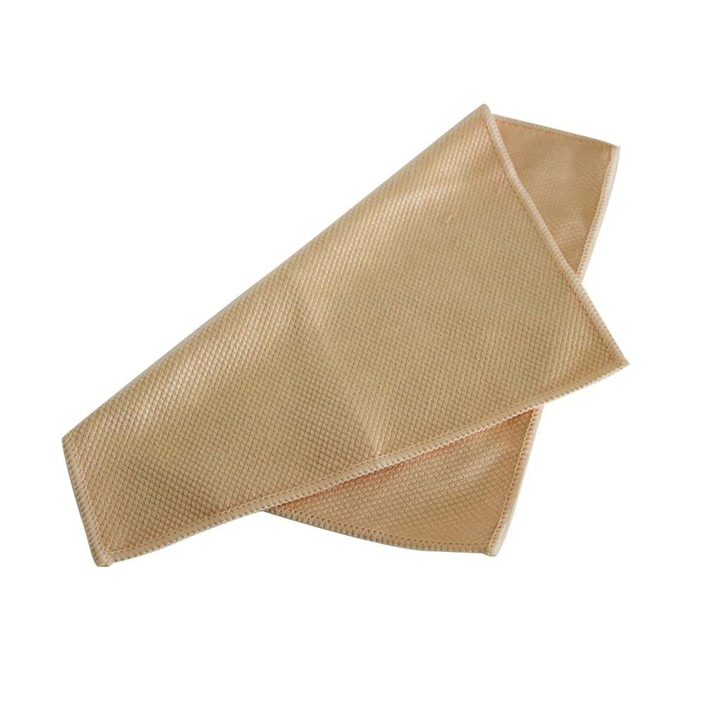 Customized High Absorbent Diamond Microfiber Fish Scale Glass Window Cleaning Cloths For Kitchen Dish Mirror Screen Car