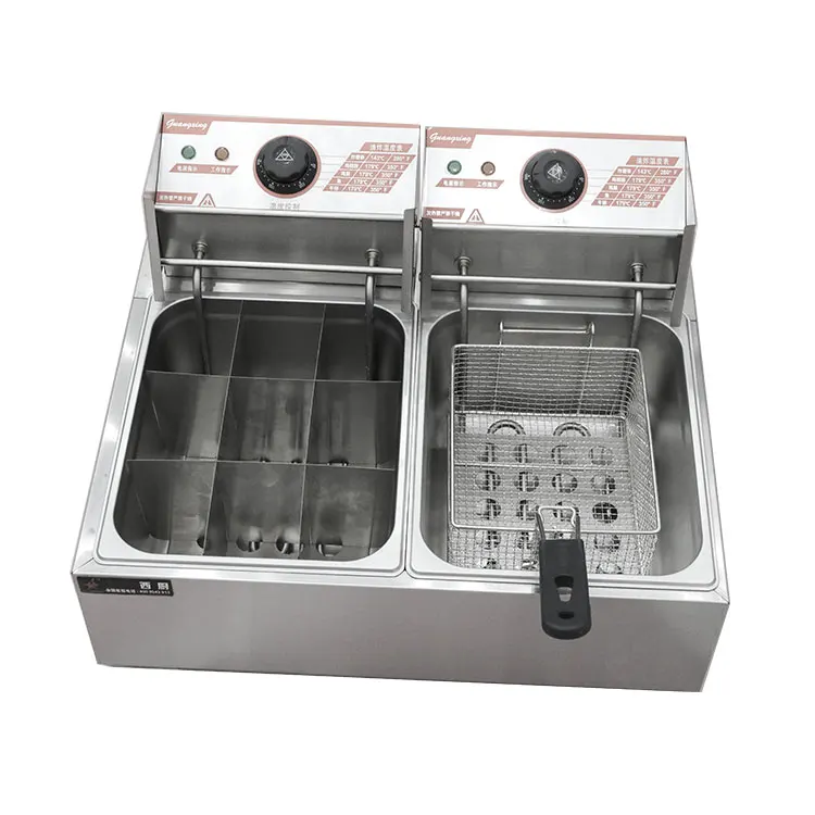 Commercial Stainless Steel Industrial Counter Top Electric Deep Fryer