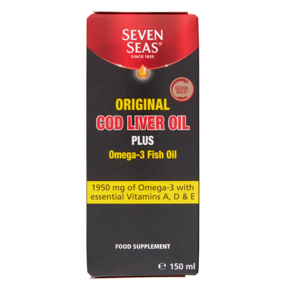 Seven Seass Оригинальное Рыбное масло из печени трески Omega-3 150 мл (EAN 5012335887503)