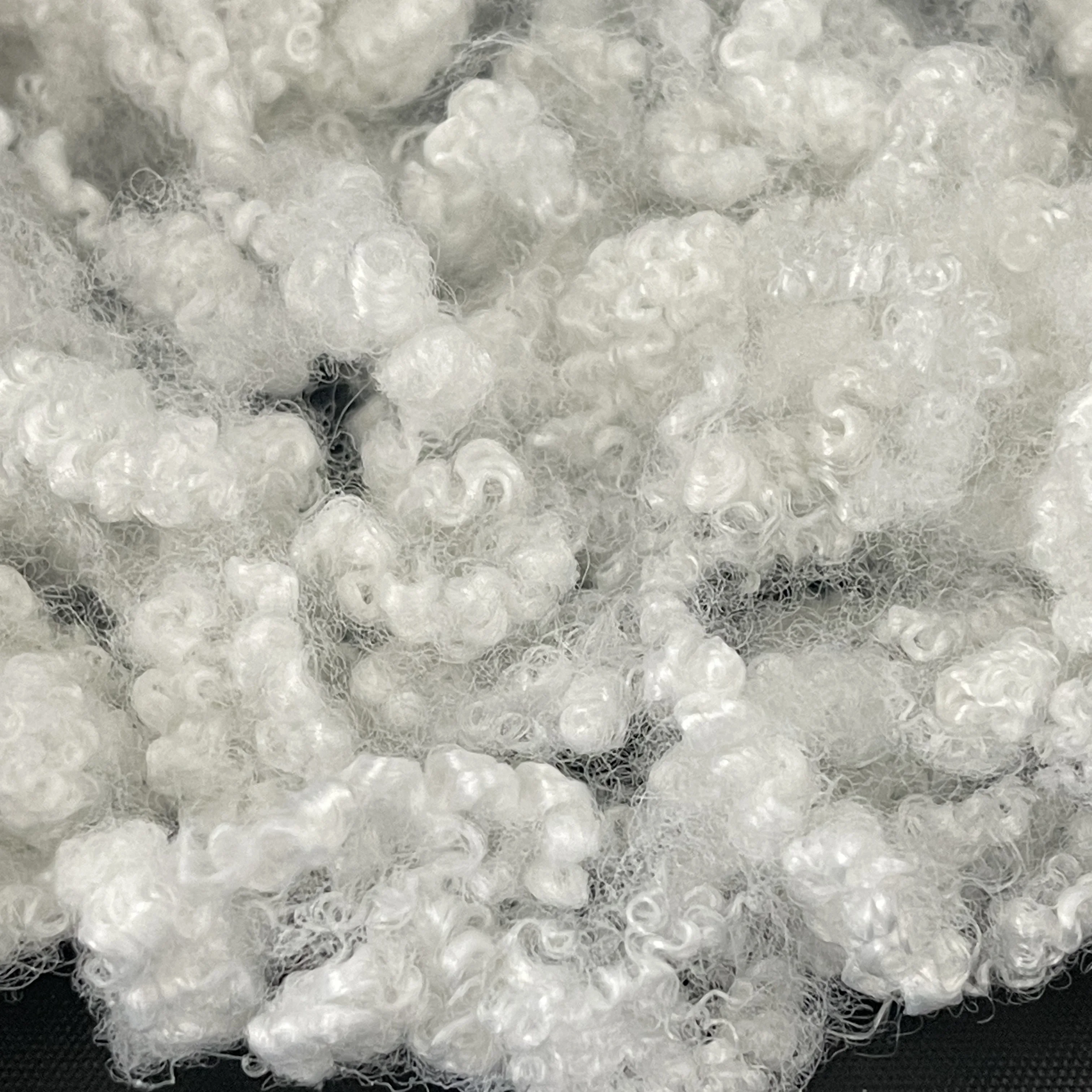 Polyester Hollow Conjugated Silicon Fiber 7D * 64mm HCS Staple for Garment Filling Wholesale
