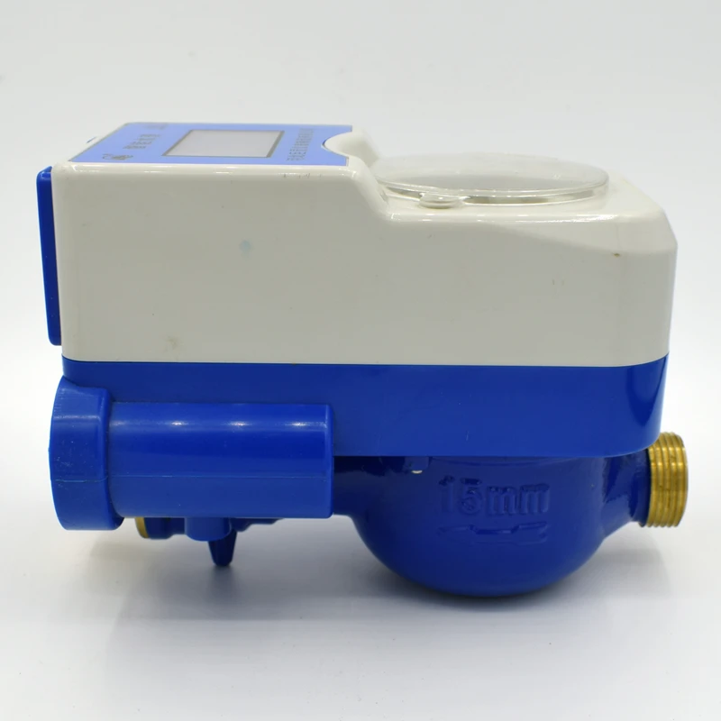 Classic design Blue and white Brass and plastic Good Safety Performance Wet Type Cold Water Meter