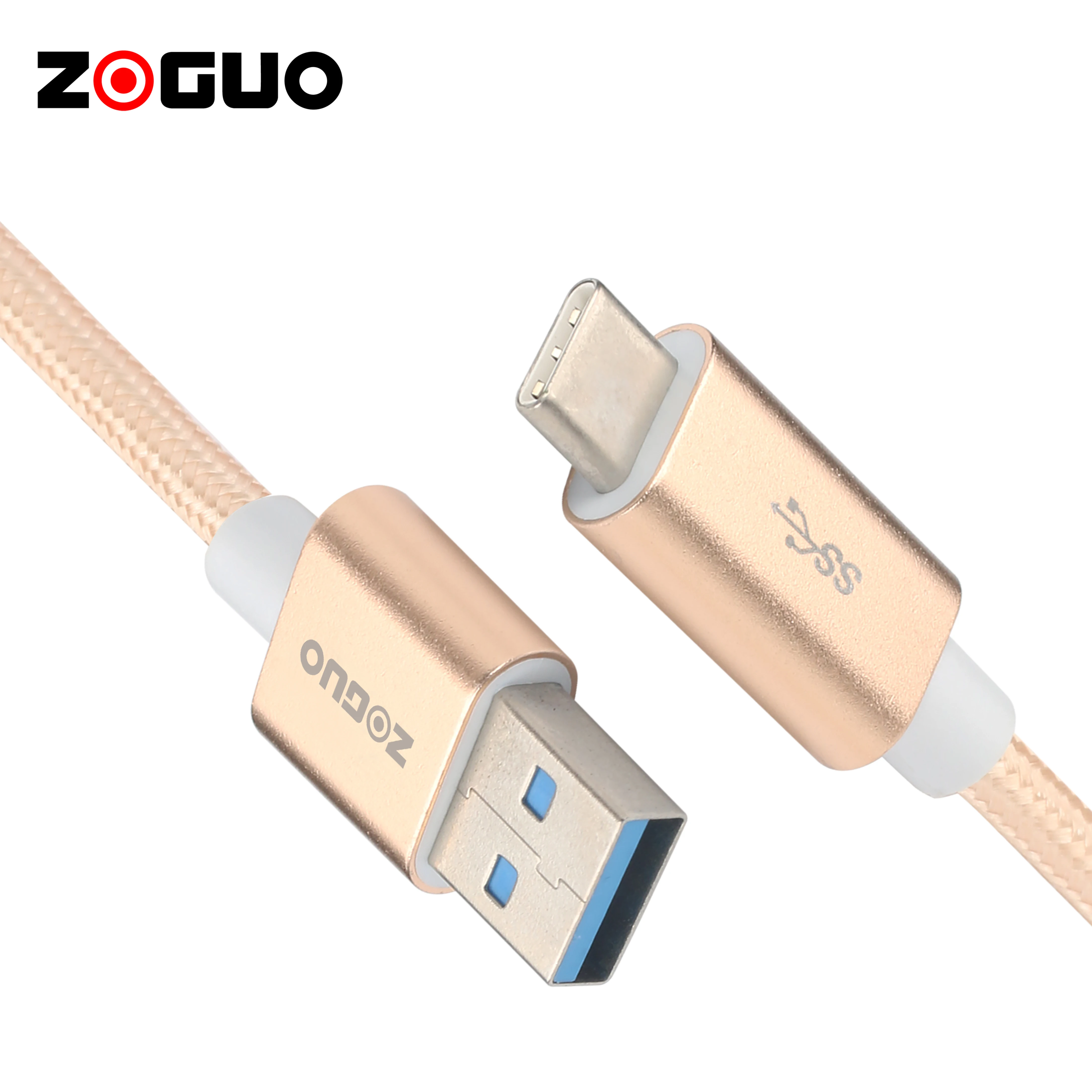 Плетеный кабель USB 3 1 Type-A на Type-C 3A для быстрой зарядки мобильного