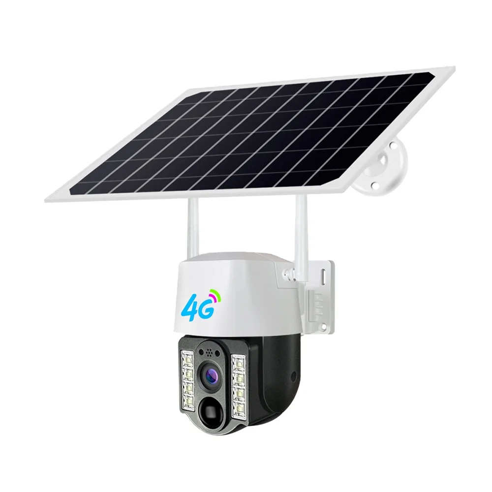 4G SIM Card 5MP IP Camera WIFI Solar Panel Battery Security Camera Waterproof Outdoor PTZ CCTV Camera