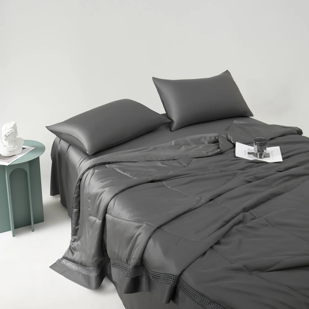 Wholesale 4 Pcs Duvet Cover Sets Manufacturer 300TC Bamboo Fabric for Bedroom