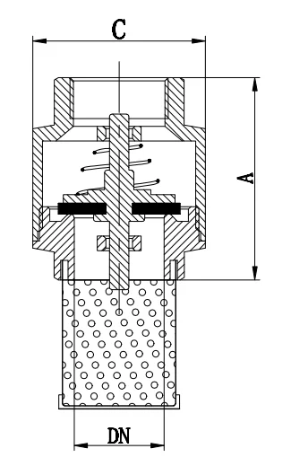 Stainless Steel Spring Female 16 Bar 4 Inch Brass Foot Valve