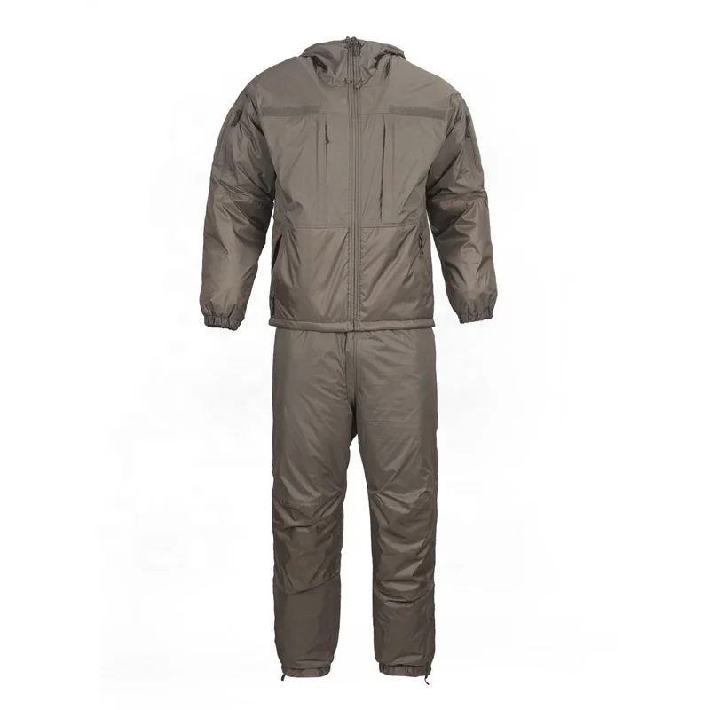 Mens Sports Wear Heated Jacket Thicken Windbreaker Pants For Men Hiking Thermal Jacket OEM Double Wear Nylon Padded Tracksuit