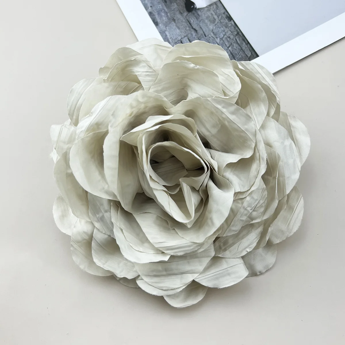 BOXUAN Premium Large Flower 17cm Temperament Brooch Brooch Pin Handmade  Flower Brooch For Women