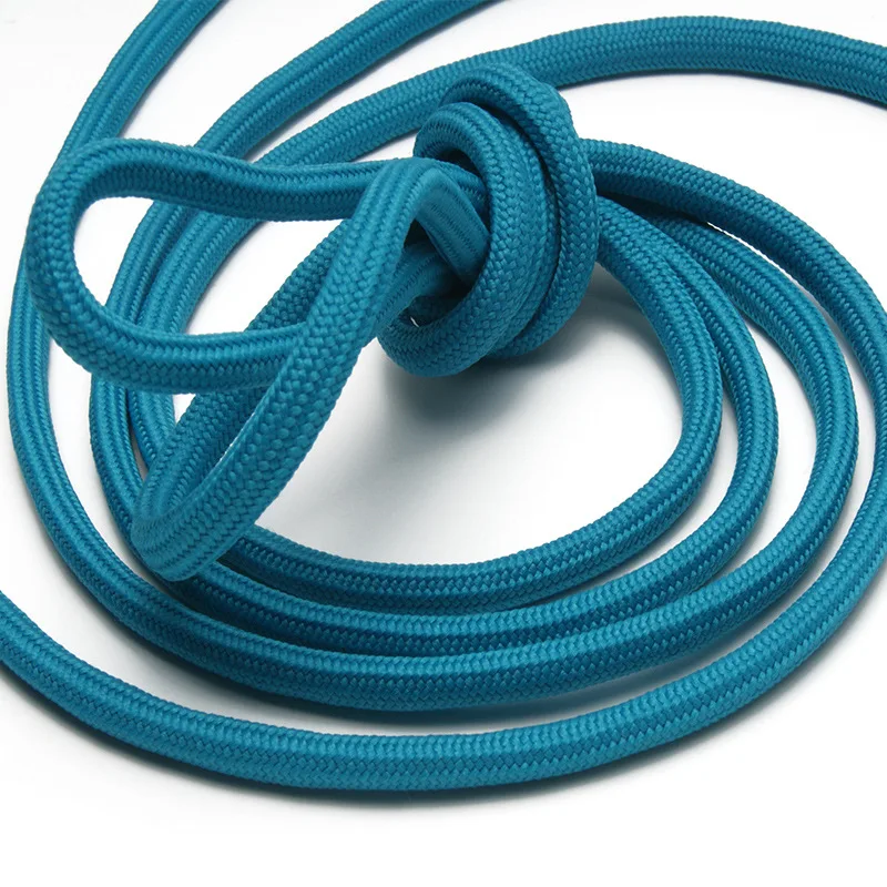 OEM custom polyester cord colored Round draw cords hoodie string rope drawstring drawcord for cloth with metal tips