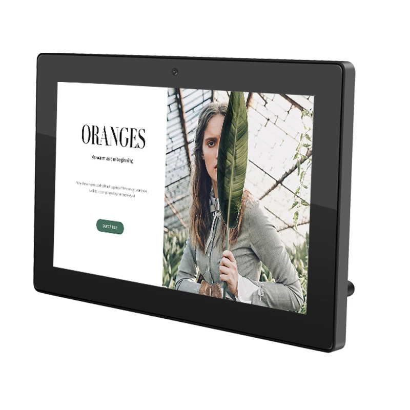 10.1 inch Android 12 POE Touchscreen RK3588 AI VR AR Solution 24/7 Advertising Display
