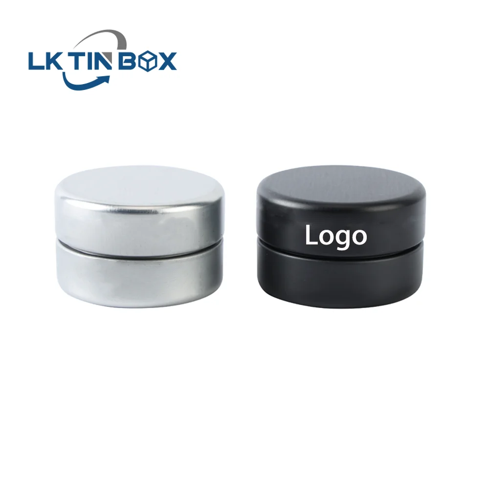 Custom Logo Print Empty Child Proof Pill Box Containers Candy Metal Tins Box Round Tin Box Packaging Tin Case