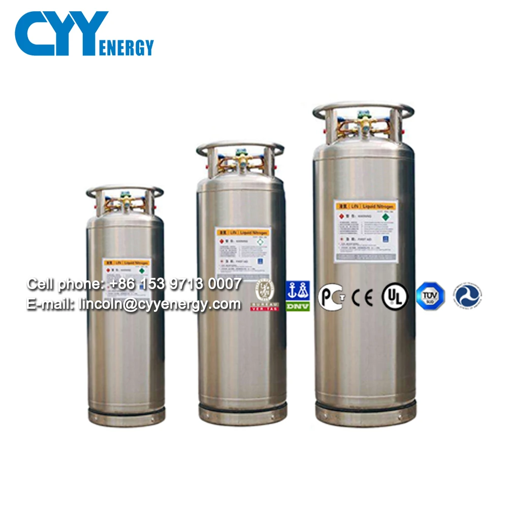 Factory Price 499 liters 34 bar Cryogenic Portable Dewar Cylinders for Liquid Nitrogen