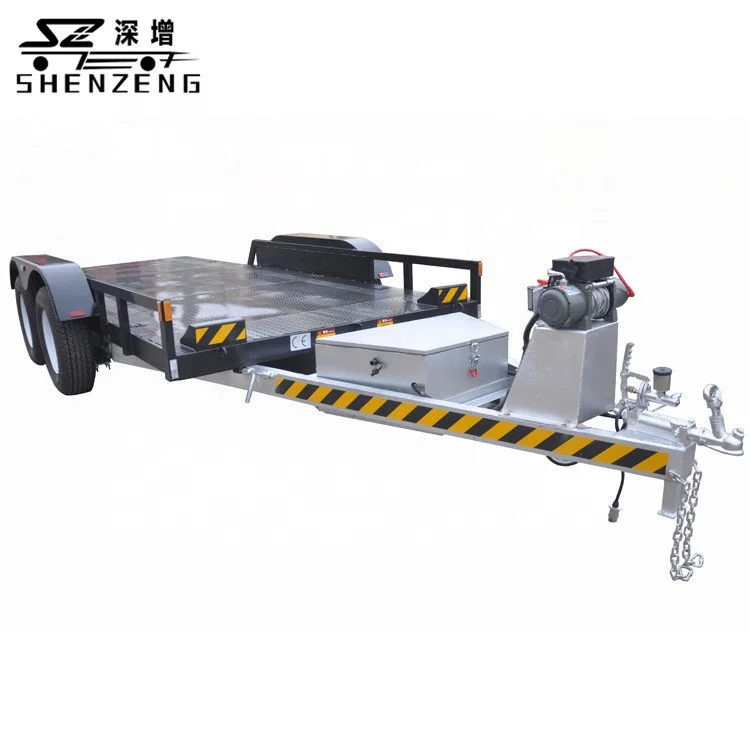 car transporter trailer general use hydraulic tilt tandem car trailer
