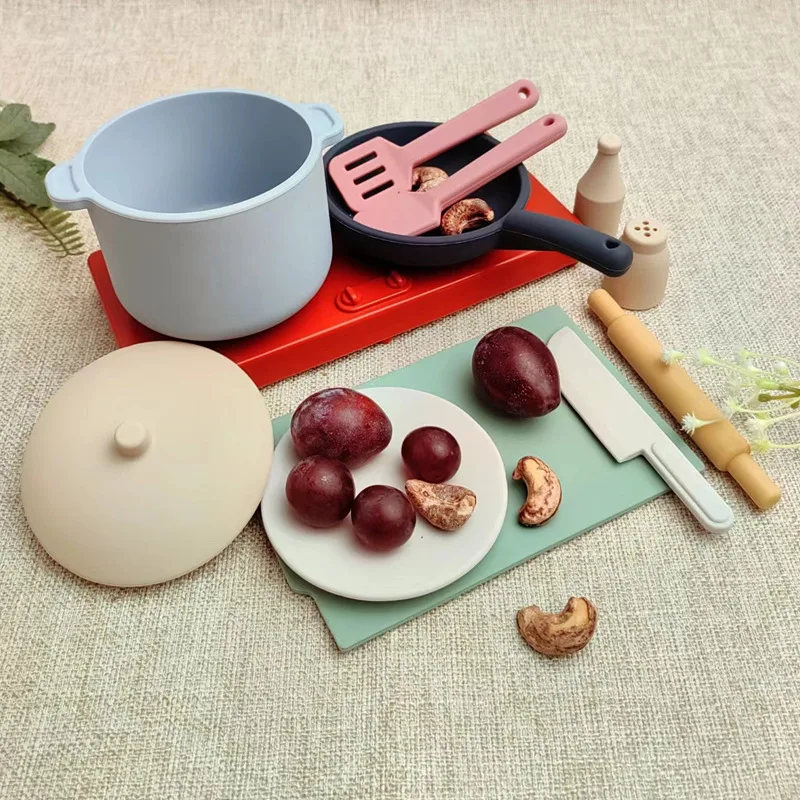 Baby Silicone and Toddler Simulation Kitchen House Toy Educational Toy Set