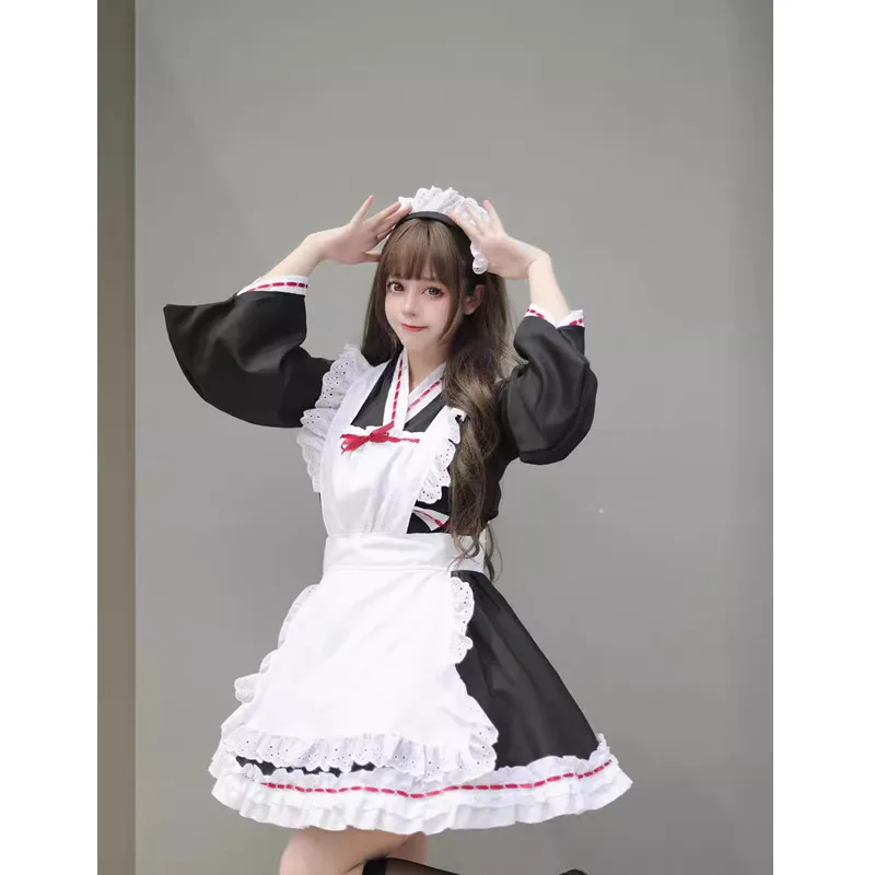 Large Size Sweet Cute Style Sailor Suit Long Sleeve Suit Soft Jk Uniform Cos Girl Long Sleeved Dress
