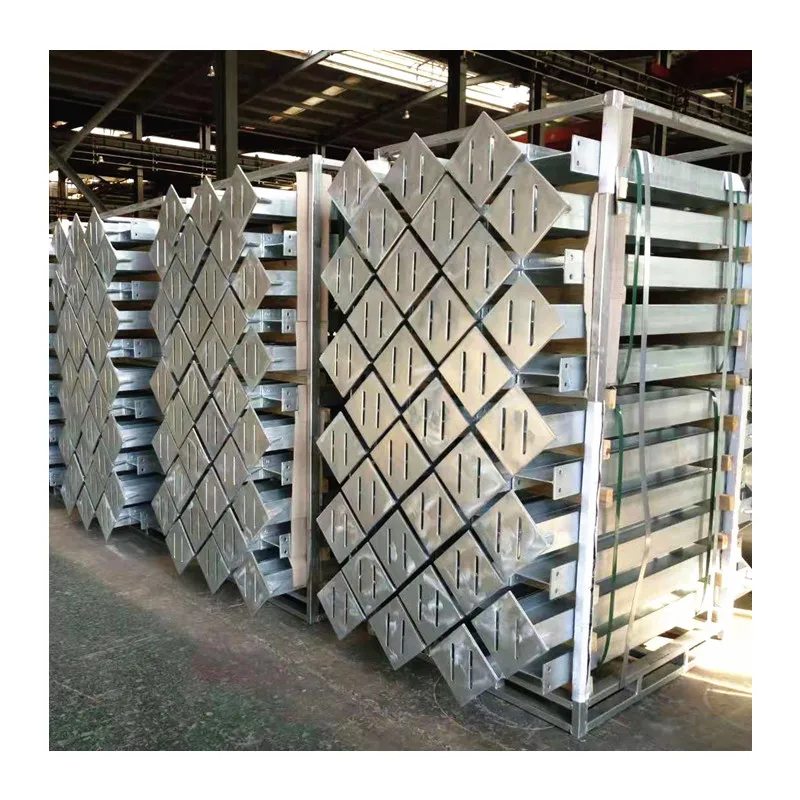High Grade Welded Steel H Section Beam Customized Solar Support Mounting Galvanized Steel Pile