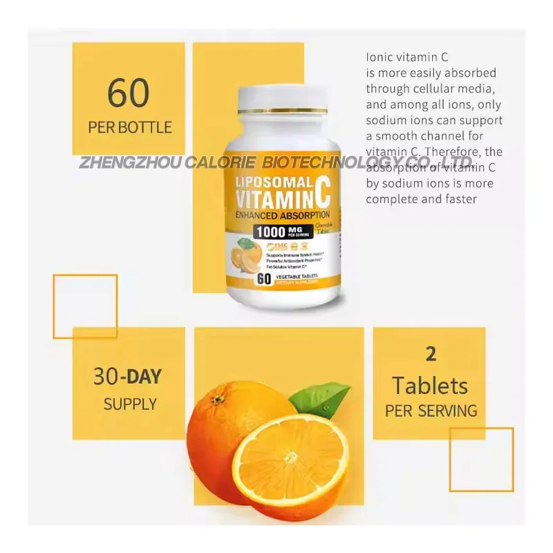 OEM Vitamin Supplements 1000mg Vitamin Complex Tablet Vitamin C Chewable Tablets
