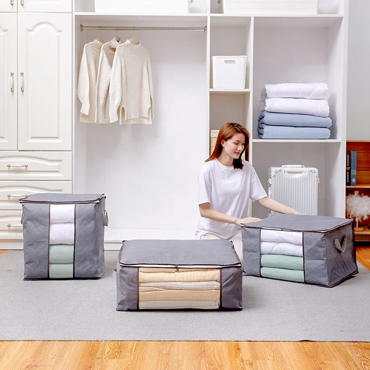Органайзеры для шкафа с прочными ручками, корзины для хранения одежды, мешки, складное одеяло, Тканевый шкаф большой емкости, 7 проводов, 2-3 дня