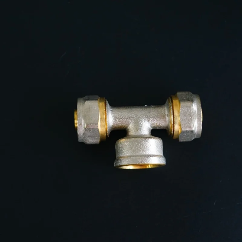 PEX Pipe Fitting Multilayer Wall Female brass material elbow PEX AL PEX  pipe fittings 20mm 25mm 32mm